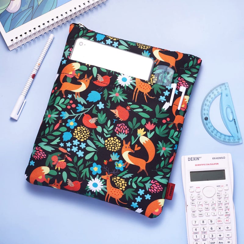 LParkin Book Sleeve Fox Book Cover Medium Book Sleeves Teen Gift (Medium) - Image 3